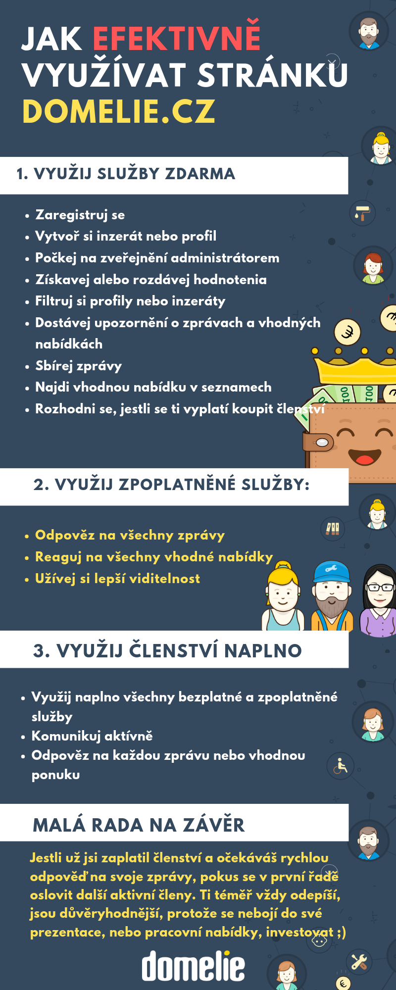 CZ Infografika - Ako efektívne využívať portál Domelie.cz
